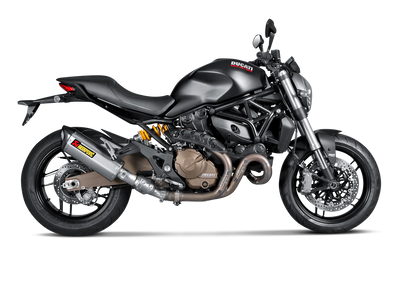 Akrapovic Slip-On Line Titanium Muffler System w/Carbon End Cap for Ducati Monster 821/Monster 1200/S 14-16 Akrapovic