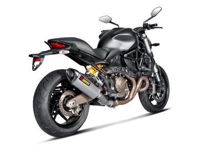 Akrapovic Slip-On Line Titanium Muffler System w/Carbon End Cap for Ducati Monster 821/Monster 1200/S 14-16 Akrapovic