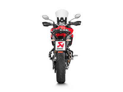 Akrapovic Slip-On Line Titanium Muffler System w/Titanium End Cap & Carbon Heat Shield for Ducati Multistrada 950/950 S/V2/V2 S 17-20/1200 Enduro 17-1 Akrapovic