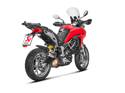 Akrapovic Slip-On Line Titanium Muffler System w/Titanium End Cap & Carbon Heat Shield for Ducati Multistrada 950/950 S/V2/V2 S 17-20/1200 Enduro 17-1 Akrapovic