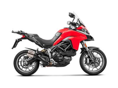 Akrapovic Slip-On Line Titanium Muffler System w/Titanium End Cap & Carbon Heat Shield for Ducati Multistrada 950/950 S/V2/V2 S 17-20/1200 Enduro 17-1 Akrapovic