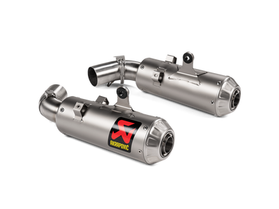 Akrapovic Slip-On Line Titanium Muffler System w/Titanium End Cap for Ducati Hypermotard 950/950 SP 19-20 Akrapovic