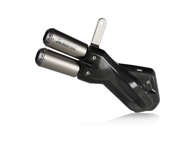 Akrapovic Slip-On Line Titanium Muffler System w/Titanium End Cap & Heat Shield for Ducati Multistrada 950/950 S/V2/V2 S 17-Up