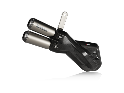Akrapovic Slip-On Line Titanium Muffler System w/Titanium End Cap & Heat Shield for Ducati Multistrada 950/950 S/V2/V2 S 17-Up