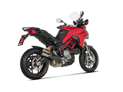Akrapovic Slip-On Line Titanium Muffler System w/Titanium End Cap & Heat Shield for Ducati Multistrada 950/950 S/V2/V2 S 17-Up