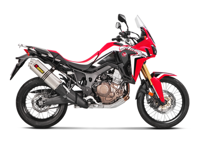 Akrapovic Slip-On Line Titanium Muffler System w/Titanium End Cap for Honda CRF1000L Africa Twin 16-19