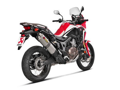 Akrapovic Slip-On Line Titanium Muffler System w/Titanium End Cap for Honda CRF1000L Africa Twin 16-19
