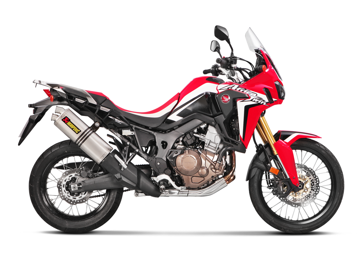 Akrapovic Slip-On Line Titanium Muffler System w/Titanium End Cap for Honda CRF1000L Africa Twin 18-19 Akrapovic
