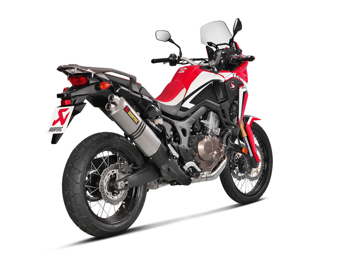 Akrapovic Slip-On Line Titanium Muffler System w/Titanium End Cap for Honda CRF1000L Africa Twin 18-19 Akrapovic
