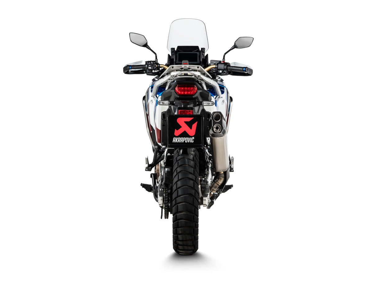 Akrapovic Slip-On Line Titanium Muffler System w/Carbon End Cap & Heat Shield for Honda CRF1100L Africa Twin Adventure Sports 20-23 Akrapovic