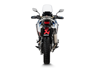 Akrapovic Slip-On Line Titanium Muffler System w/Carbon End Cap & Heat Shield for Honda CRF1100L Africa Twin Adventure Sports 20-23 Akrapovic