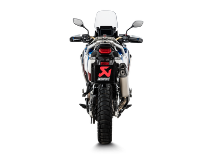 Akrapovic Slip-On Line Titanium Muffler System w/Carbon End Cap & Heat Shield for Honda CRF1100L Africa Twin Adventure Sports 20-23 Akrapovic