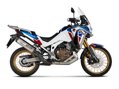 Akrapovic Slip-On Line Titanium Muffler System w/Carbon End Cap & Heat Shield for Honda CRF1100L Africa Twin Adventure Sports 20-23 Akrapovic