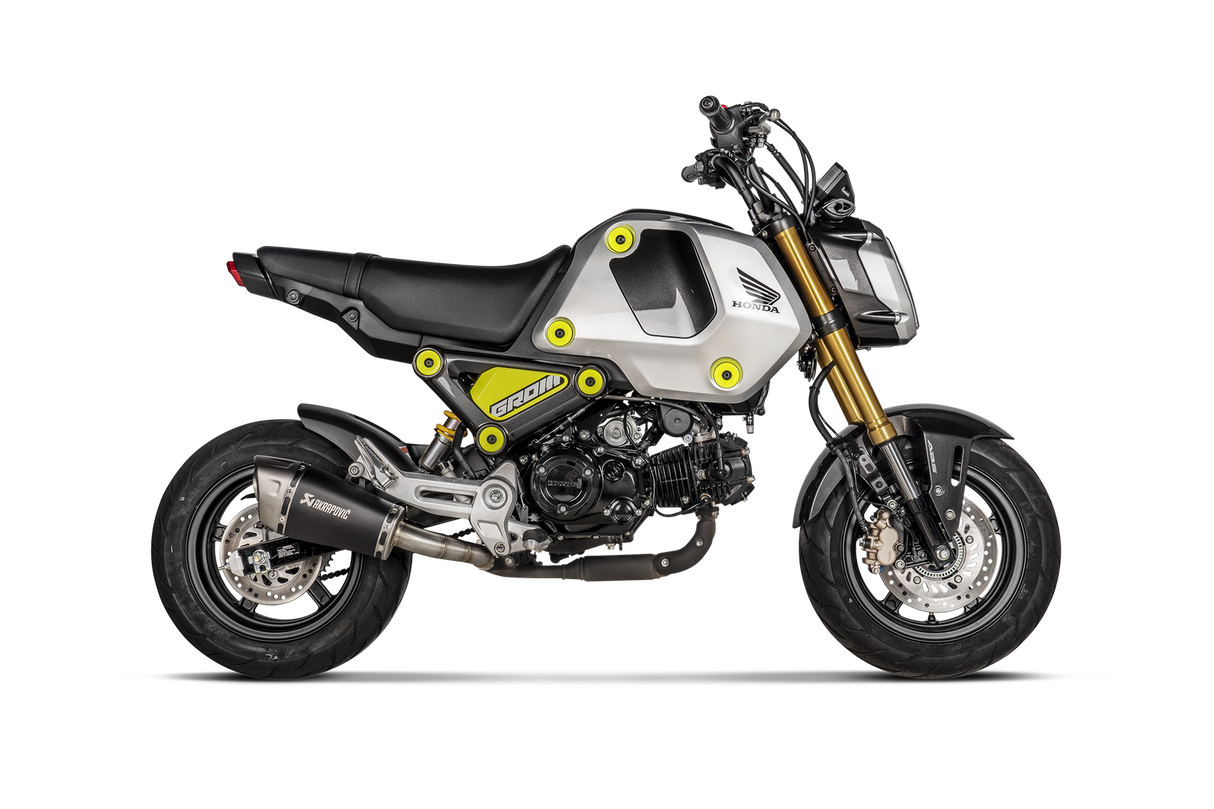 Akrapovic Slip-On Line Black Titanium Muffler System w/Titanium End Cap for Honda MSX125/Grom 13-23 Akrapovic
