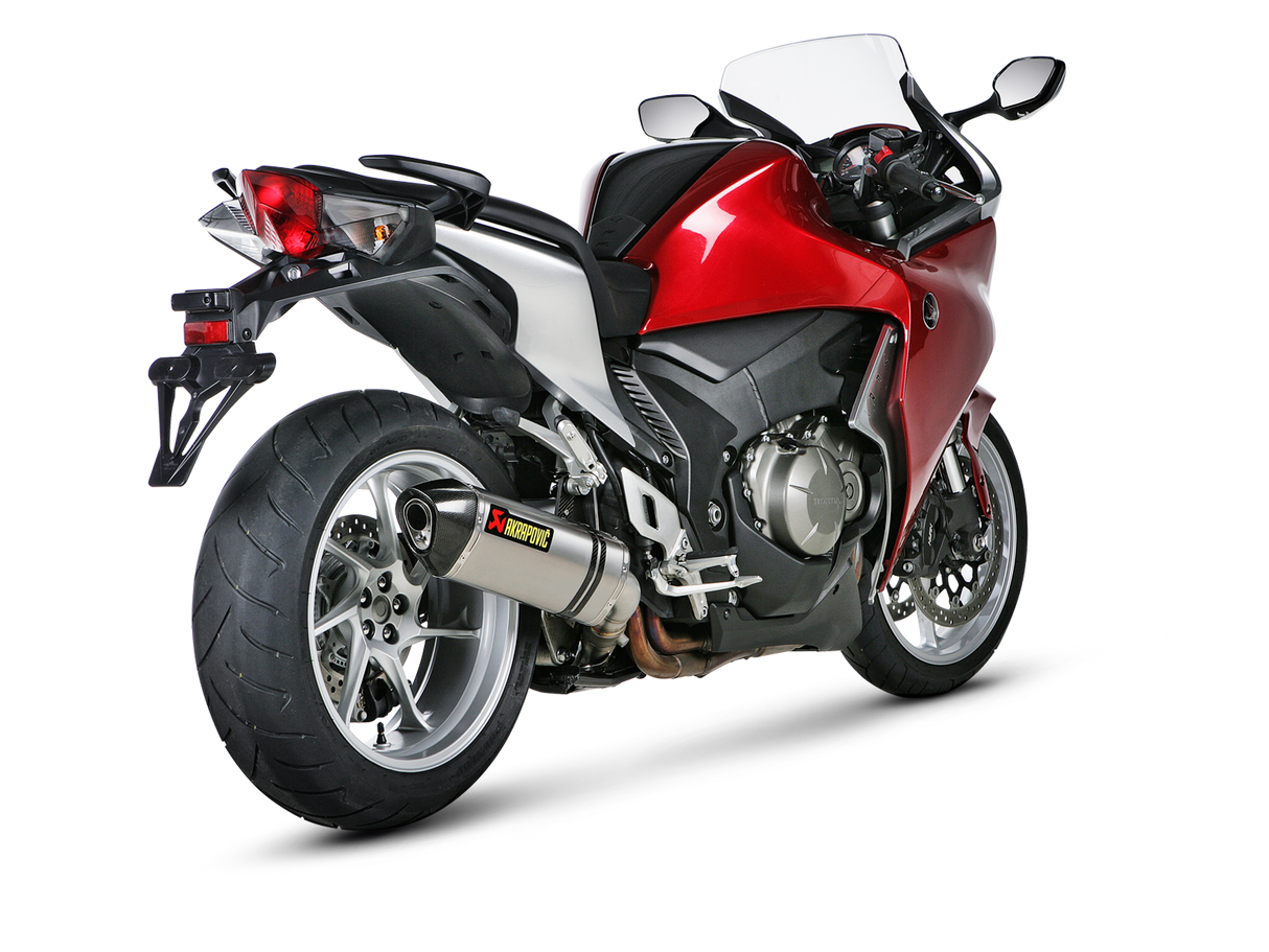 Akrapovic Slip-On Line Titanium Muffler System w/Carbon End Cap for Honda VFR1200F 10-15 Akrapovic
