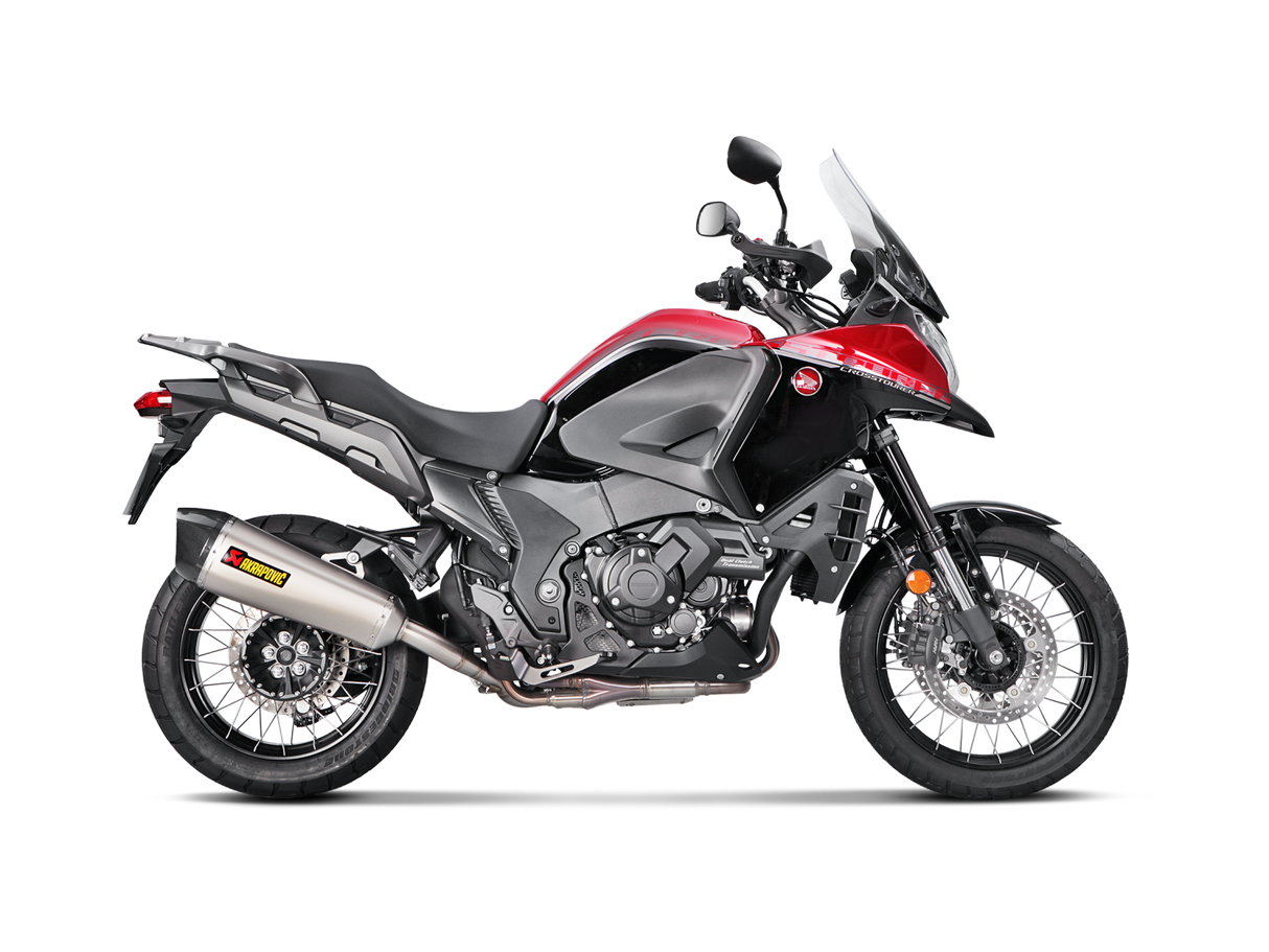 Akrapovic Slip-On Line Titanium Muffler System w/Carbon End Cap for Honda VFR1200X Crosstourer 16-20 Akrapovic