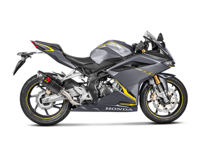 Akrapovic Slip-On Line Carbon Muffler System w/Carbon End Cap for Honda CBR250RR 17-Up