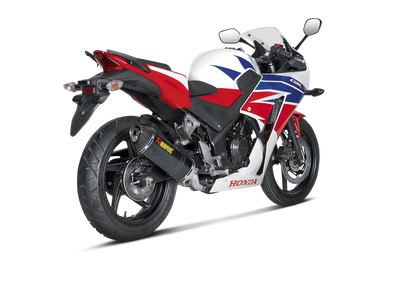 Akrapovic Slip-On Line Carbon Muffler System w/Carbon End Cap for Honda CBR300R 14-16 Akrapovic
