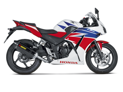 Akrapovic Slip-On Line Carbon Muffler System w/Carbon End Cap for Honda CBR300R 14-16 Akrapovic