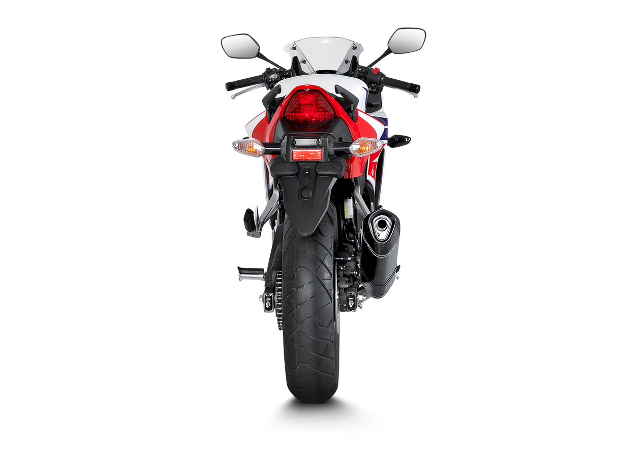 Akrapovic Slip-On Line Carbon Muffler System w/Carbon End Cap for Honda CBR300R 14-16 Akrapovic