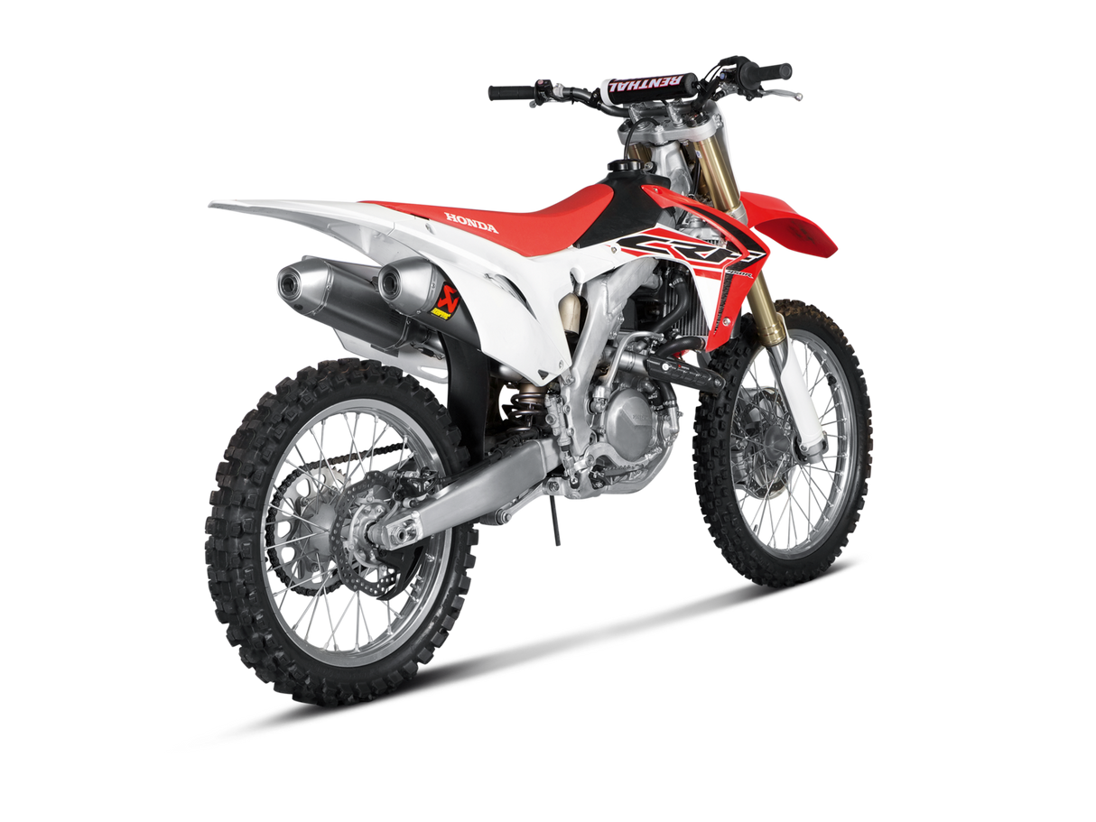 Akrapovic Evolution Line Titanium Exhaust System w/Titanium End Cap for Honda CRF450R/CRF450RX 15-16 Akrapovic