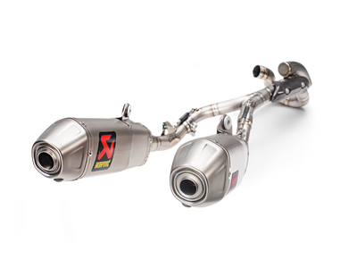 Akrapovic Evolution Line Titanium Exhaust System w/Titanium End Cap for Honda CRF450R/CRF450RX 17-20 Akrapovic