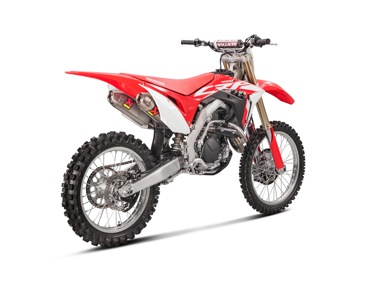 Akrapovic Evolution Line Titanium Exhaust System w/Titanium End Cap for Honda CRF450R/CRF450RX 17-20 Akrapovic