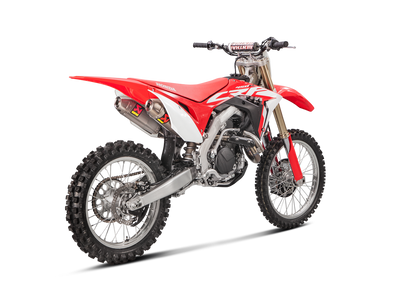 Akrapovic Evolution Line Titanium Exhaust System w/Titanium End Cap for Honda CRF450R/CRF450RX 17-20 Akrapovic