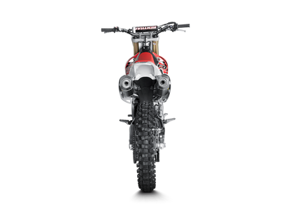 Akrapovic Racing Line Titanium Exhaust System w/Titanium End Cap for Honda CRF450R/CRF450RX 15-16