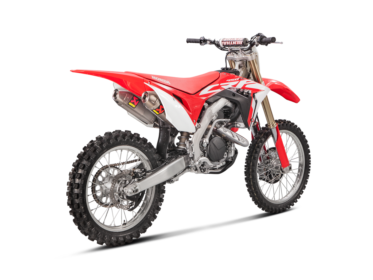 Akrapovic Slip-On Line Titanium Muffler System w/Titanium End Cap for Honda CRF450R/CRF450RX 17-18 Akrapovic