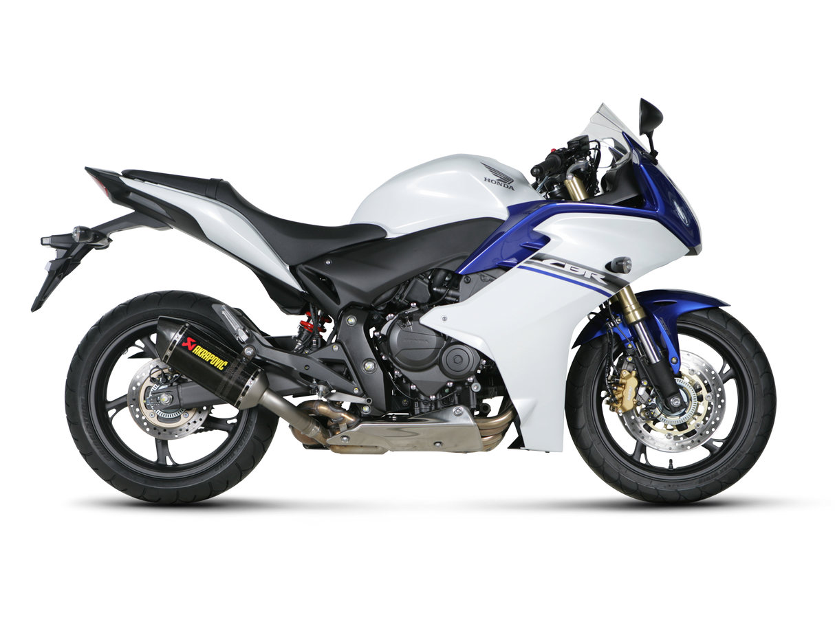 Akrapovic Slip-On Line Carbon Muffler System w/Carbon End Cap for Honda CB600F Hornet/CBR600 F 07-13 Akrapovic