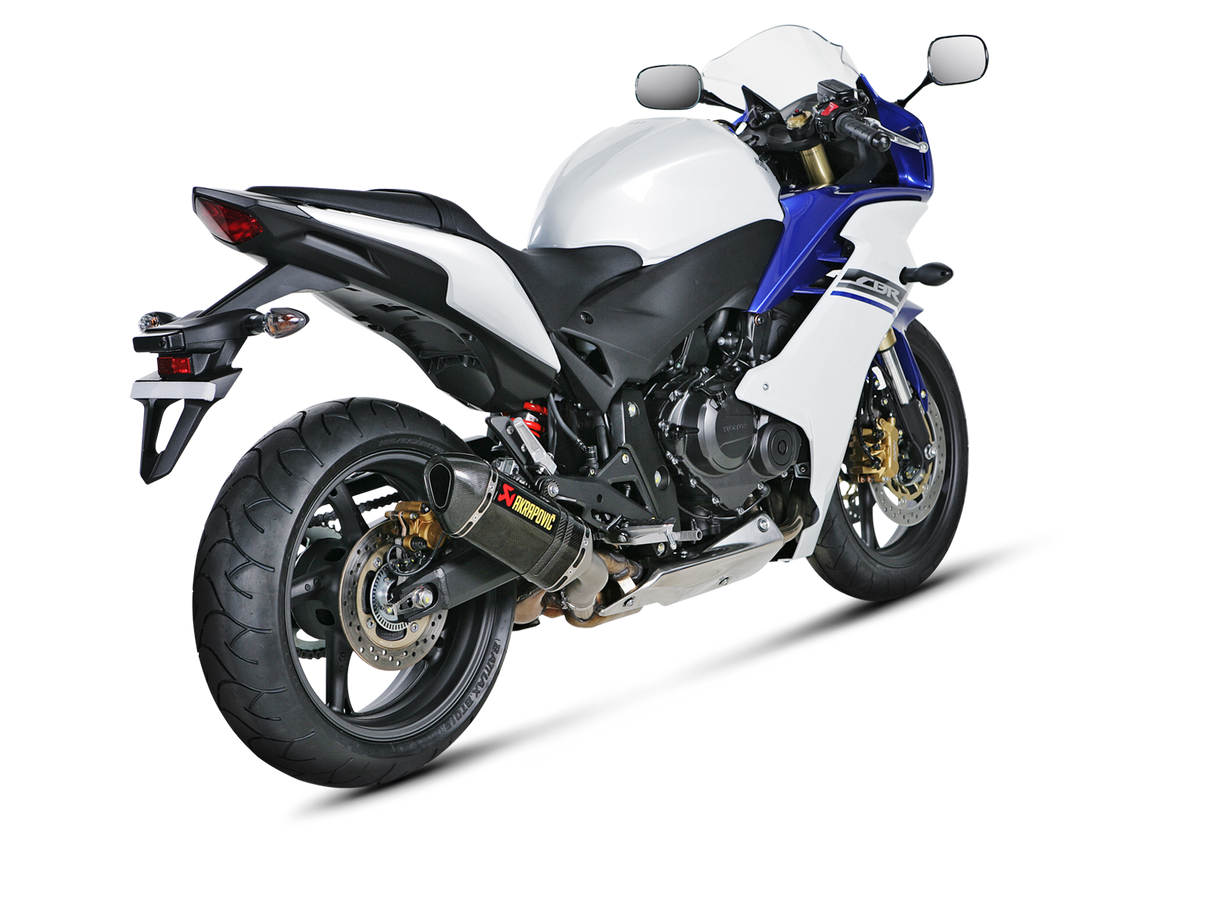 Akrapovic Slip-On Line Carbon Muffler System w/Carbon End Cap for Honda CB600F Hornet/CBR600 F 07-13 Akrapovic