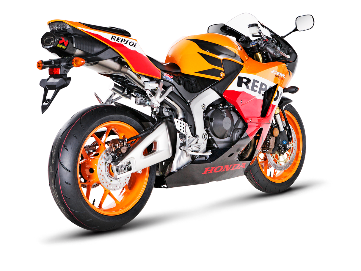 Akrapovic Slip-On Line Titanium Muffler System w/Carbon End Cap for Honda CBR600RR 13-18 Akrapovic
