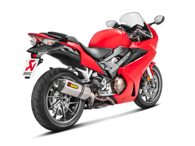 Akrapovic Slip-On Line Titanium Muffler System w/Carbon End Cap for Honda VFR800F 17-20/VFR800X Crossrunner 17-20 Akrapovic