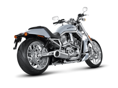 Akrapovic Open Line Titanium Exhaust System w/Titanium End Cap & Carbon Heat Shield for Harley-Davidson V-Rod VRSCF/VRSCDX 09-16 Models Akrapovic