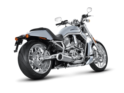 Akrapovic Open Line Titanium Exhaust System w/Titanium End Cap & Carbon Heat Shield for Harley-Davidson V-Rod VRSCF/VRSCDX 09-16 Models Akrapovic