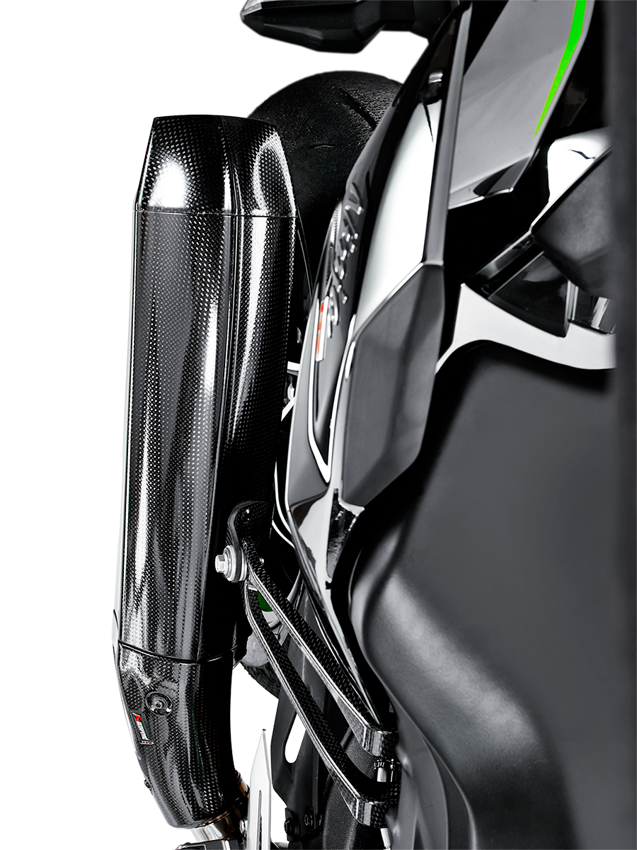 Akrapovic Evolution Line Carbon Exhaust System w/Carbon End Cap for Kawasaki Ninja H2 16-20/Ninja H2R 16-21 Akrapovic