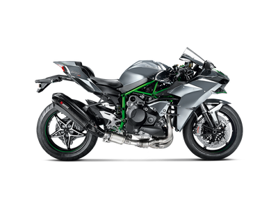 Akrapovic Evolution Line Carbon Exhaust System w/Carbon End Cap for Kawasaki Ninja H2 16-20/Ninja H2R 16-21 Akrapovic