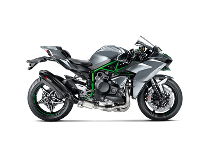 Akrapovic Evolution Line Carbon Exhaust System w/Carbon End Cap for Kawasaki Ninja H2 16-20/Ninja H2R 16-21 Akrapovic