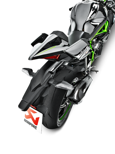 Akrapovic Evolution Line Carbon Exhaust System w/Carbon End Cap for Kawasaki Ninja H2 16-20/Ninja H2R 16-21 Akrapovic