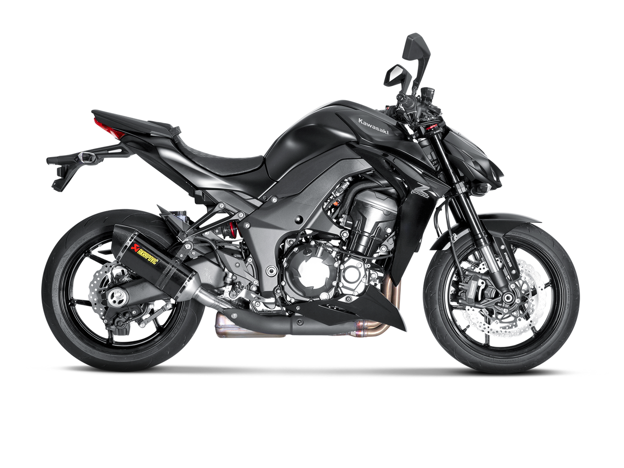 Akrapovic Slip-On Line Carbon Muffler System w/Carbon End Cap for Kawasaki Z1000 14-20 Akrapovic