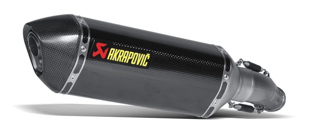 Akrapovic Slip-On Line Carbon Muffler System w/Carbon End Cap for Kawasaki Ninja ZX-10R 04-05 Akrapovic