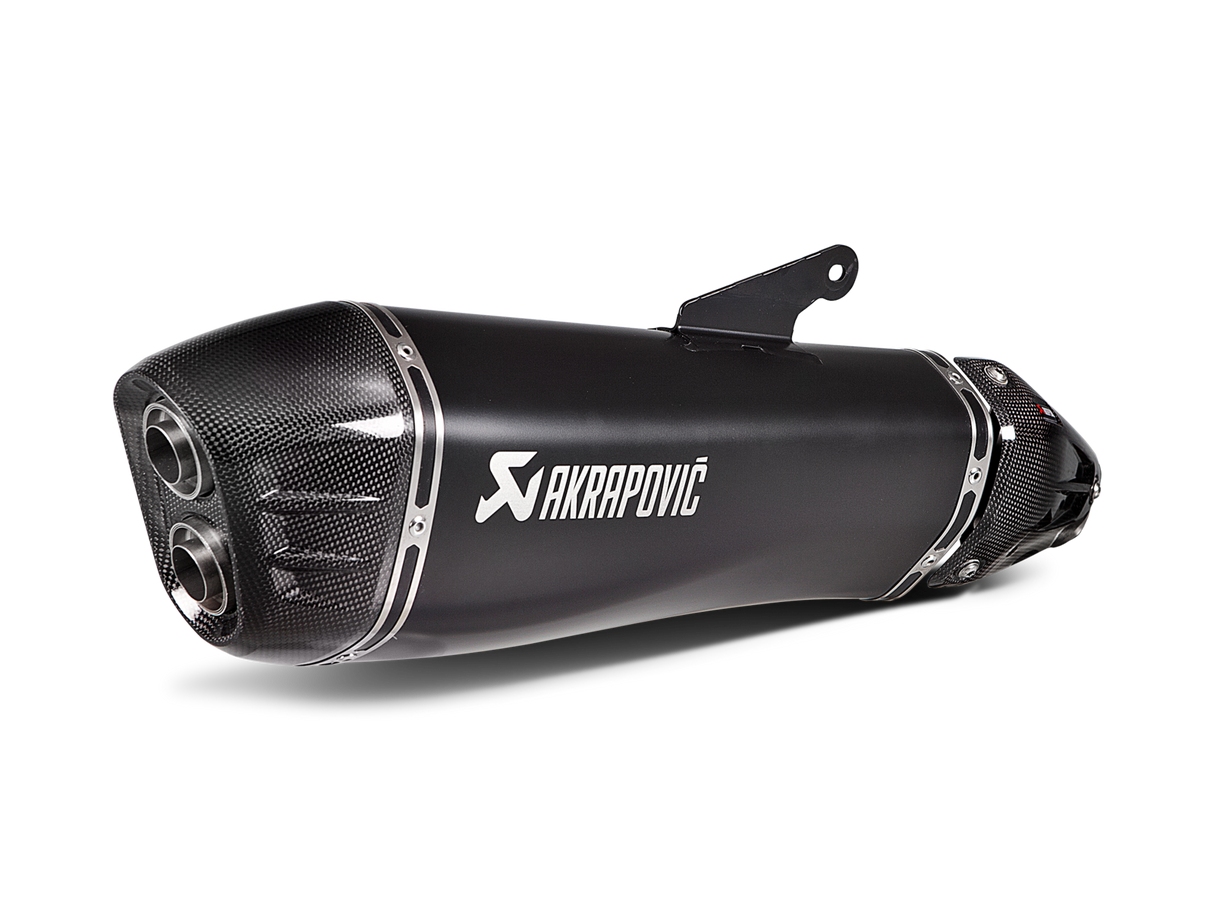 Akrapovic Slip-On Line Black Titanium Muffler System w/Carbon End Cap for Kawasaki Ninja H2 SX 18-Up Akrapovic