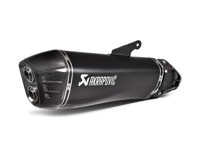 Akrapovic Slip-On Line Black Titanium Muffler System w/Carbon End Cap for Kawasaki Ninja H2 SX 18-Up Akrapovic