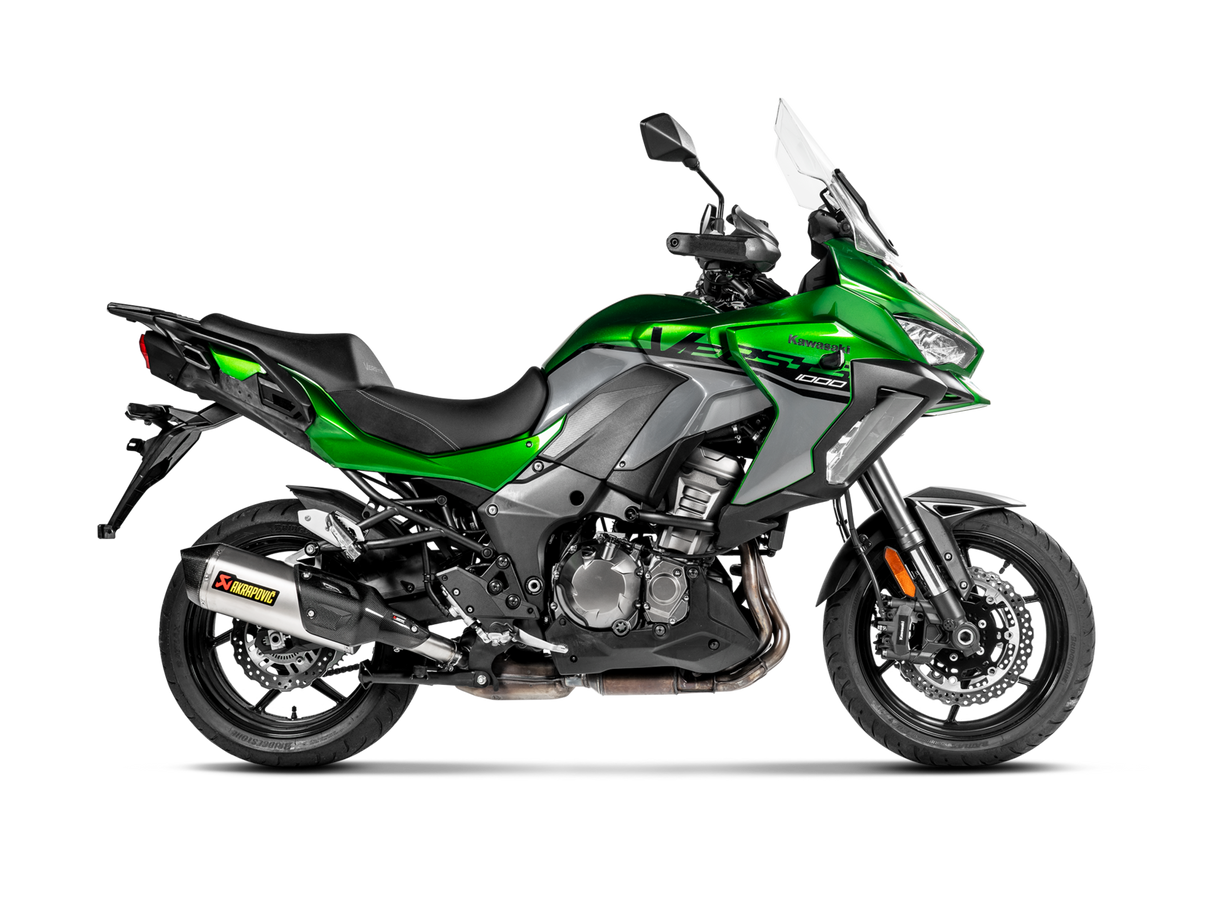 Akrapovic Slip-On Line Titanium Muffler System w/Carbon End Cap for Kawasaki Versys 1000 19-Up Akrapovic