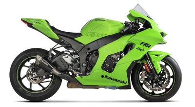 Akrapovic Slip-On Line Black Titanium Muffler System w/Titanium End Cap for Kawasaki Ninja ZX-10R 21-Up Akrapovic
