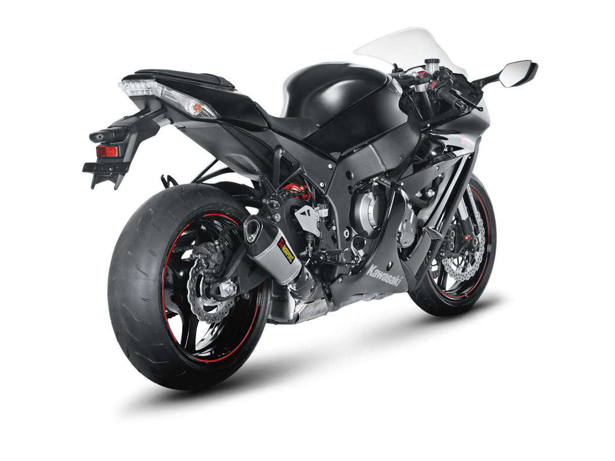 Akrapovic Slip-On Line Titanium Muffler System w/Carbon End Cap for Kawasaki Ninja ZX-10R 11-15 Akrapovic