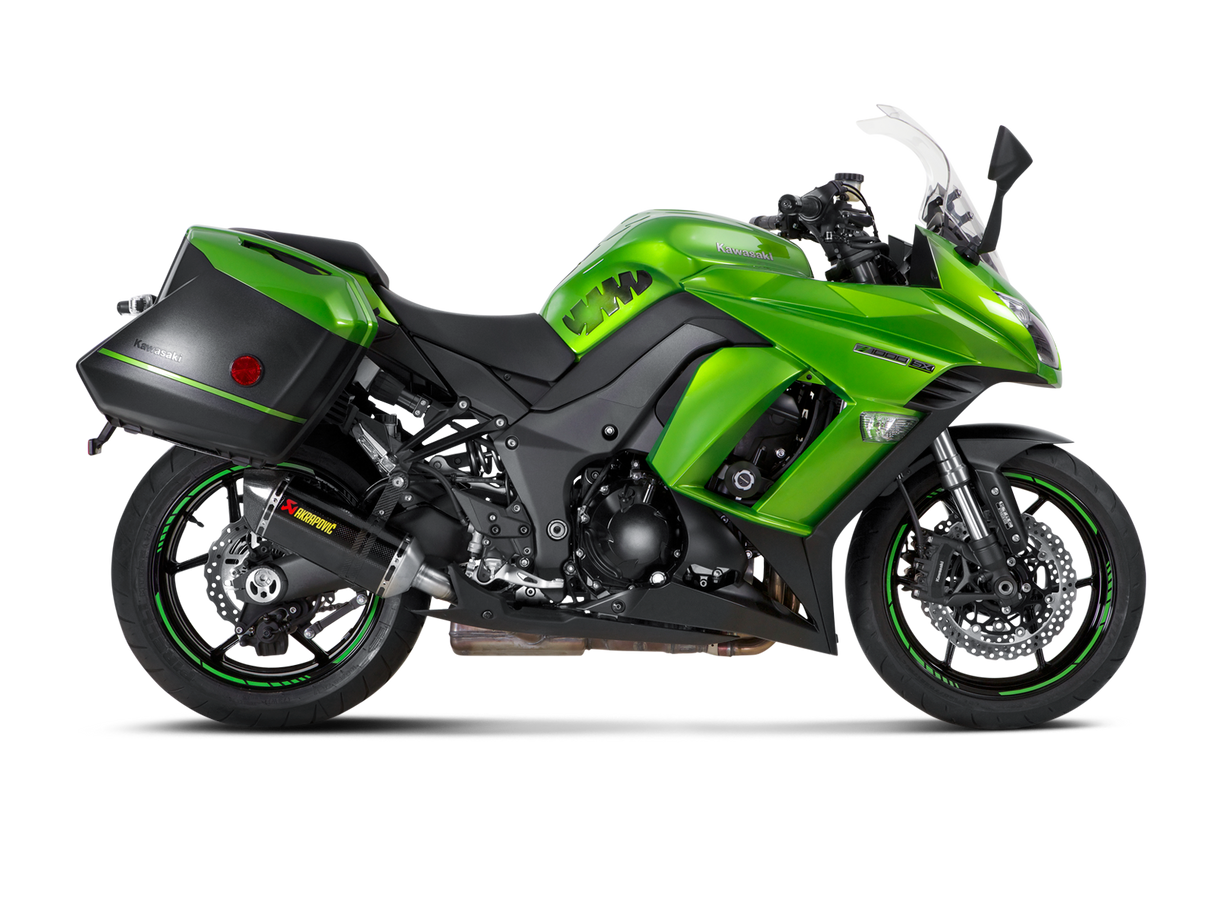 Akrapovic Slip-On Line Carbon Muffler System w/Carbon End Cap for Kawasaki Z1000SX/Ninja 1000 14-16 Akrapovic