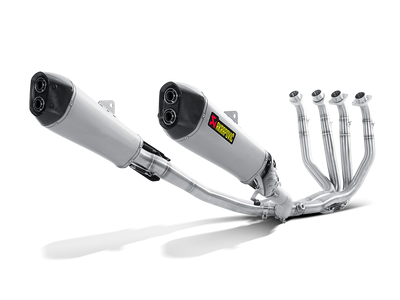 Akrapovic Racing Line Titanium Exhaust System w/Carbon End Cap for Kawasaki ZZR 1400/ZX14R 12-20