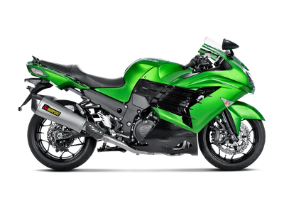 Akrapovic Racing Line Titanium Exhaust System w/Carbon End Cap for Kawasaki ZZR 1400/ZX14R 12-20